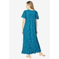 thumbnail image 2 of Dreams & Co. Plus Size Long Floral Print Cotton Gown, 2 of 5
