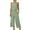 Army Green-linen set for women, variant on Dazajoo 2 Piece Linen Set for Women Plus Size Crew Neck Tank Tops Matching Wide Leg Capri Pants with Pockets 2025 Summer Beach Vacation Lounge Suits,Light Blue,L