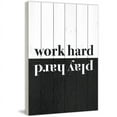 thumbnail image 2 of "Work Hard Play Hard" Painting Print on White Wood, 2 of 7
