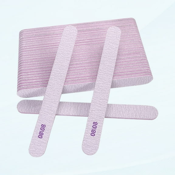 80/80 Grit Nail Files (15 pcs), Emery Boards for Acrylic and Gel Nails, Double Sided Coarse Nail File 80 Grits Emory Professional Nail Files Pack Reusable Manicure Gray