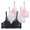 Pink, variant on jiaxiM 3 Pack Comfortable Bras for Women No Underwire Push Up Wireless Adjustable Strap Supportive Seamless Bras Deep V Neck Sports Bras for Women Comfortable Bralettes