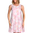 thumbnail image 1 of Balery Easter Cute Rabbit Vestidos de verano para mujer con estampado: vestido holgado sin mangas, vestido playero informal y cómodo para días calurosos., 1 of 7