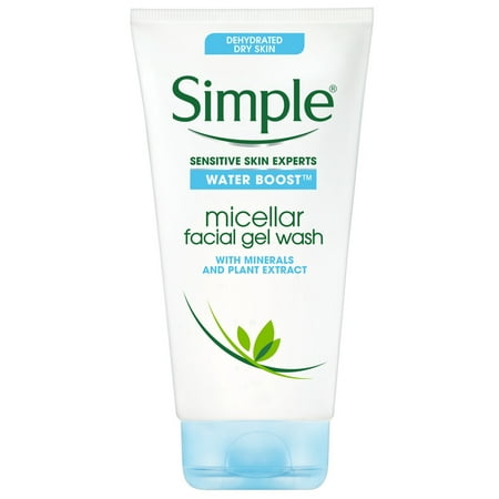 Simple Water Boost Sensitive Skin Micellar Facial Gel Wash, 5 (Best Micellar Water Reddit)