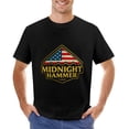 thumbnail image 7 of Midnight Hammer Energetic Men's Cotton Short Sleeve HD Print Tee for Casual T-Shirt Crew Neck Top Black L, 7 of 7