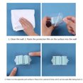 thumbnail image 2 of Ounissouiy Soporte para fregona de pared para cuarto de baño, 2 uds., estante de Clip, colgador de cepillo adhesivo de Material ABS, suministros Almacenamiento y organización del hogar Verde, 2 of 6