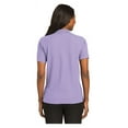 thumbnail image 2 of Port Authority Women's Short Sleeve Silk Touch Classic Polo Shirt Bright Lavender Large, 2 of 4