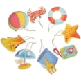 thumbnail image 2 of KAKOWELY 16 piezas de decoraciones para fiestas hawaianas, decoraciones colgantes para fiestas temáticas de Hawái, decoración colgante de playa, 2 of 4