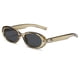 thumbnail image 4 of Gafas de sol modernas y atractivas, de estilo francés, ovaladas y negras, para mujeres con miopía, 4 of 5