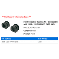 thumbnail image 2 of Front Sway Bar Bushing Kit - Compatible with 2008 - 2012 INFINITI EX35 AWD 2009 2010 2011, 2 of 2