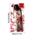 thumbnail image 3 of Bloody Halloween Decorations Spooky Door Cover, Horror Zombie Window Clings, Scary Halloween Party Wall Decal Bedroom Inside Decor, 3 of 5