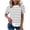Gray, variant on Holiday Strip Tops for Women Oversized Shirts Casual Loose and Comfortable Trendy Short Sleeve Fall and Summer Round Neck Top Purple S