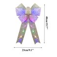 1PC DIY LED Bows for Christmas Tree, Glowing Bow Ornaments, Wreaths