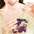 thumbnail image 7 of Grape Coin Purse with 0.7 Microfiber Zinc Alloy Jaws, 4.3x4.7 in/11x12 cm, for Women and Girls, 7 of 7
