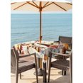 thumbnail image 2 of Outdoor Tablecloth with Umbrella Hole and Zipper, Fall Square Table Cloth 60x60 Inch Waterproof Tablecloth, Thanksgiving Gnomes Maple Leaf Pumpkin Beige Picnic Table Cover for Patio Camping, 2 of 7