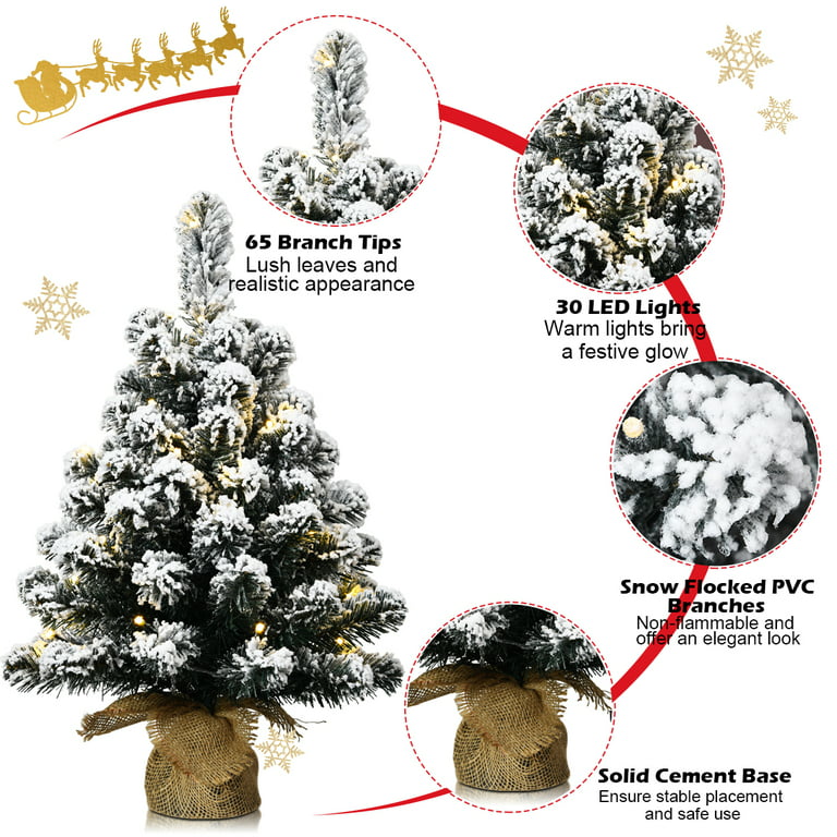 24 Metallic Winter Tree, LED, Battery Timer Remote, Plug in - On Sale -  Bed Bath & Beyond - 36560901