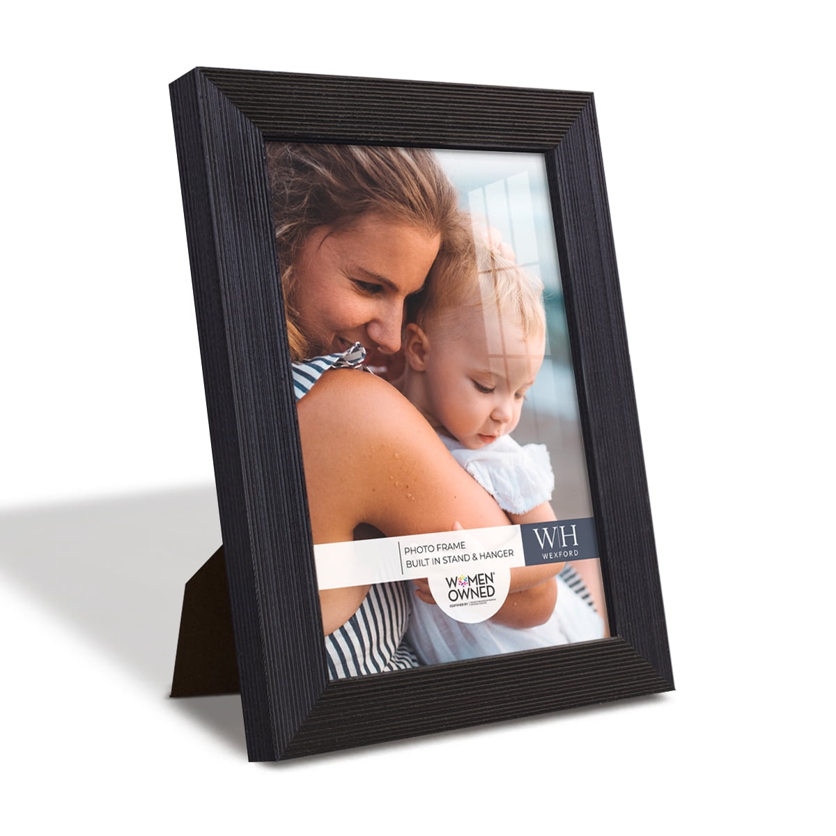 Premium Ebony Solid Wood Picture Frame, 5" x 7"