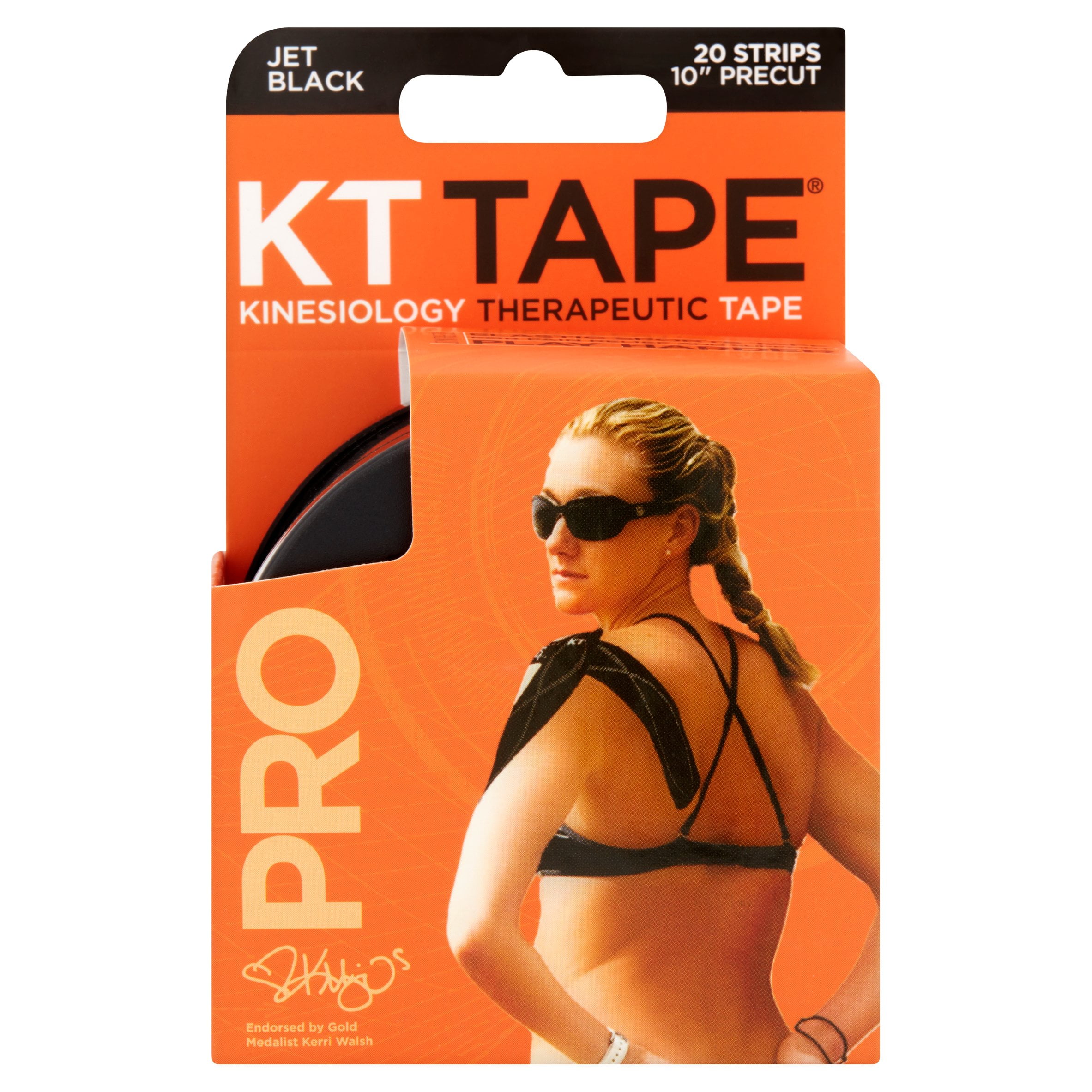 Gold 20 Strips KT Tape Cotton 10/" Precut Kinesiology Therapeutic Sports Roll