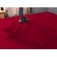 thumbnail image 6 of the Season Essentials Wrinkle Free Sheet Sets with Deep Pockets & Stain Resistant, 4 pc, 1800 Thread Count Bamboo Based – Red, King, 6 of 6