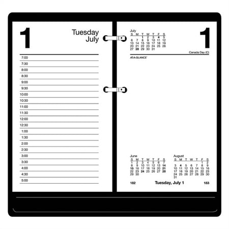 at a glance loose leaf daily desk calendar refill walmart com