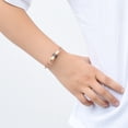 thumbnail image 5 of Personalize Men's Bullet Urn Locket Stainless Steel Chain Link Bracelet for Ashes Perfume Cremation Jewelry Funeral Urn Bracelet for Ashes Gift, 5 of 6
