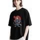thumbnail image 3 of Camisetas de manga corta con estampado de gato guerrero para hombre, cuello redondo, 3 of 8