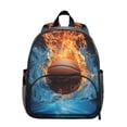 thumbnail image 1 of Students and Teens Sports Backpack - Baseball, Football, Volleyball Print, Water-Resistant and Lightweight for Training, 1 of 6