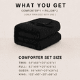thumbnail image 7 of YEPCLUB 2-Piece Twin Size Comforter Set, Black Down Alternative Reversible Bedding Set, All-Season Quilted Soft Comforter with Pillowcases, 7 of 7
