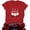 Red, variant on Fartey Funny Graphic Tees for Women 2025 Summer Short Sleeve Crew Neck T Shirts Fashion Christmas Gnomies Print Tops Soft Comfy Holiday Blouses Black L