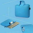 thumbnail image 2 of CNKOO 11-15.6 Inch Laptop Sleeve Case Protective Bag  Notebook Carrying Case Handbag for iPad  Tablet  Notebook  With 2 Internal Pockets  Wear-resistant Shockproof Computer Bags, 2 of 8