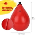 thumbnail image 2 of Boxerpoint, Speed Bag Boxing Equipment, Red, PU Leather, 1 Pc, 2 of 7