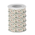 thumbnail image 2 of 5 Rolls Christmas Ribbon 1.5 inch Wide Decorative Ribbon for Gift Wrapping and Holiday Decorations Vintage Christmas Elements, 2 of 7