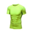 thumbnail image 6 of Haitryli Mens Swimming Rash Guard Shirts UPF 50+ Sun Protection T Shirt Quick Dry Swim Top Beachwear Fluorescent Green 3XL, 6 of 6