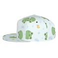 thumbnail image 3 of Daiia Kawaii Frogs print Flat Bill Hats Flat Brim Trucker Cap Baseball Cap Adjustable Classic Low Profile Hat Unconstructed Plain Cap, 3 of 9