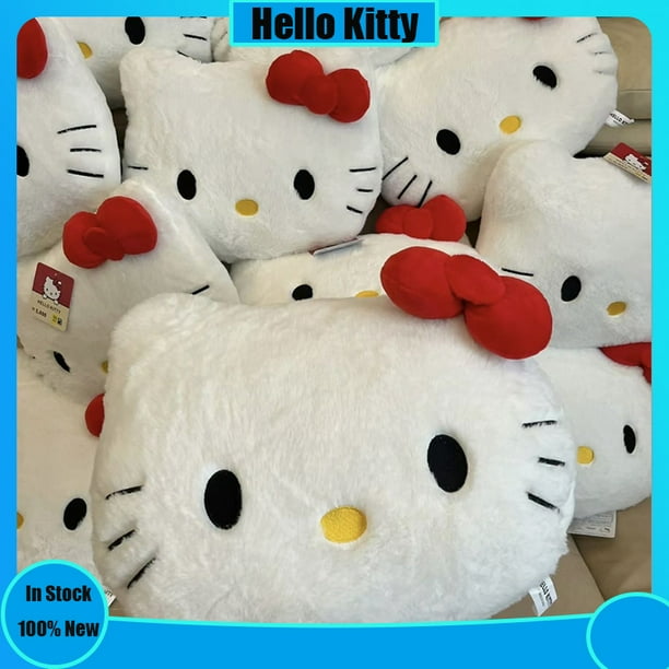 Miniso Sanrio-muñeco de peluche de Hello Kitty, almohada de conejo, Mini conejo blanco, broche, regalo