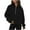 Black, variant on AherBiu Womens Sweatshirts Fleece 1/4 Zip up Long Sleeve Tops Fall Winter Trendy Casual Thermal Pullover