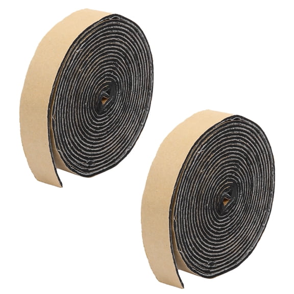 WRITWAA 2Pcs Black Butyl Sealant Tape for Car Use Sound Deadening Rubber Sealant Rope Waterproof