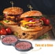 thumbnail image 3 of Yuarrent Molde de sello antiadherente para hacer hamburguesas doble, prensa de carne de vacuno para exteriores, bandeja de cocina de aluminio, Cocina y Comedor, 3 of 6