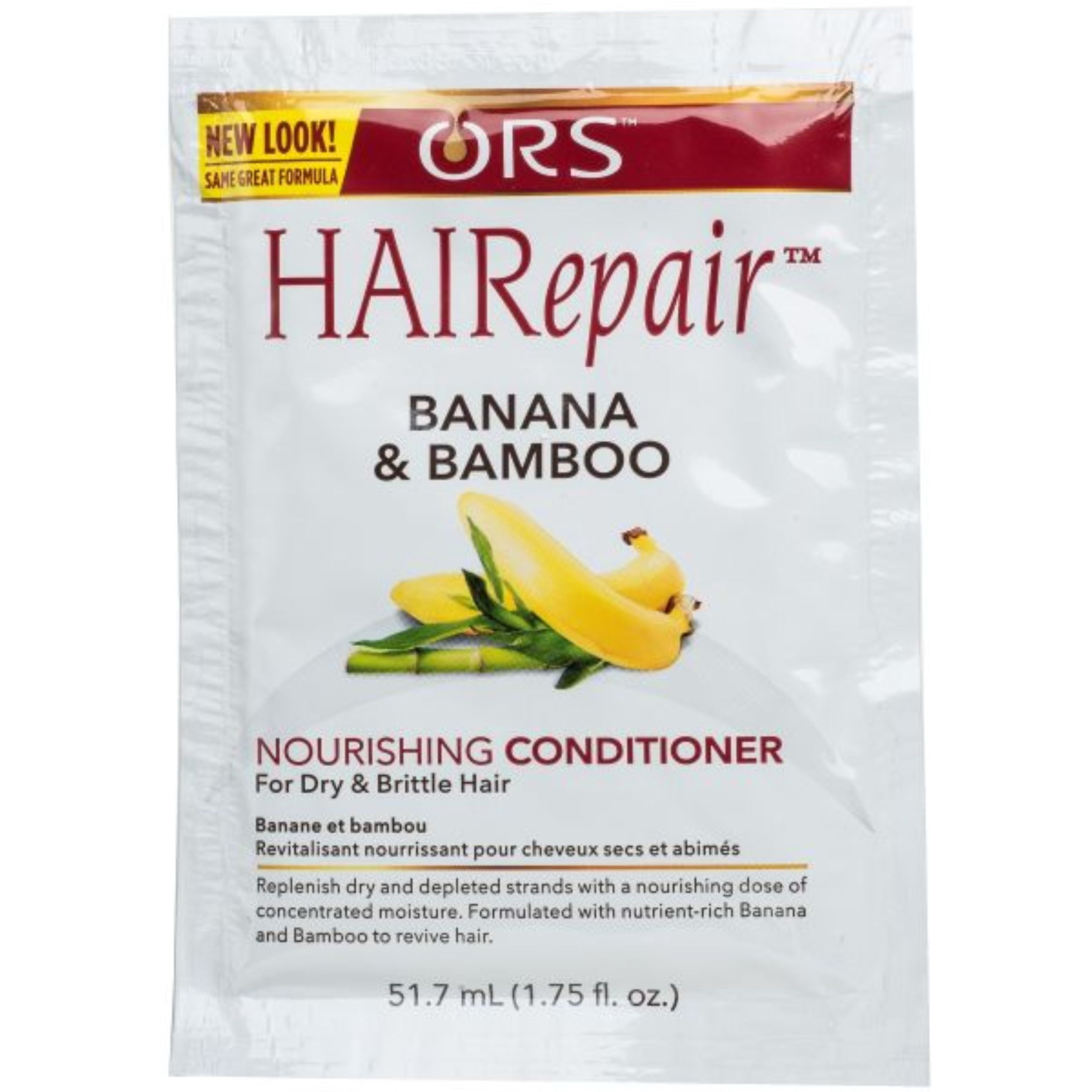 (2 pack) ORS HAIRepair Banana & Bamboo Nourishing Hair Conditioner, for Dry Hair, 1.75 oz