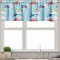 thumbnail image 3 of Ambesonne Vintage Airplane Valance & Curtain, Sketch Planes, 55"x24", Multicolor, 3 of 6