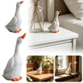 thumbnail image 5 of Resin Baby Duck Figurines - White Miniature Statues for Garden, Terrarium, Bonsai, Pot & Yard Decor (Handcrafted Farmhouse Ornaments), 5 of 5