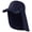 Dark Blue with Foldable Brim, variant on UPF 50+ Foldable Fishing Hat Baseball Cap with Removable Neck Flap Portable for Men Women Golf Hiking