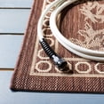 thumbnail image 3 of SAFAVIEH Courtyard Claire Rooster Indoor/Outdoor Runner Rug, 2'3" x 10', Chocolate/Natural, 3 of 9