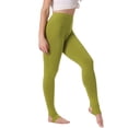 thumbnail image 4 of Inspire Chic Leggings de Algodón para Mujeres con Cintura Elástica, Pantalones de Yoga Suaves para Navidad, Medias con Espolón en Verde Oliva, 4 of 6