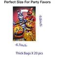 thumbnail image 2 of Five Nights at Freddy Candy Treat Bag Goodie Birthday Gift Bags Party Favors Handles Snack Supplies, 2 of 4