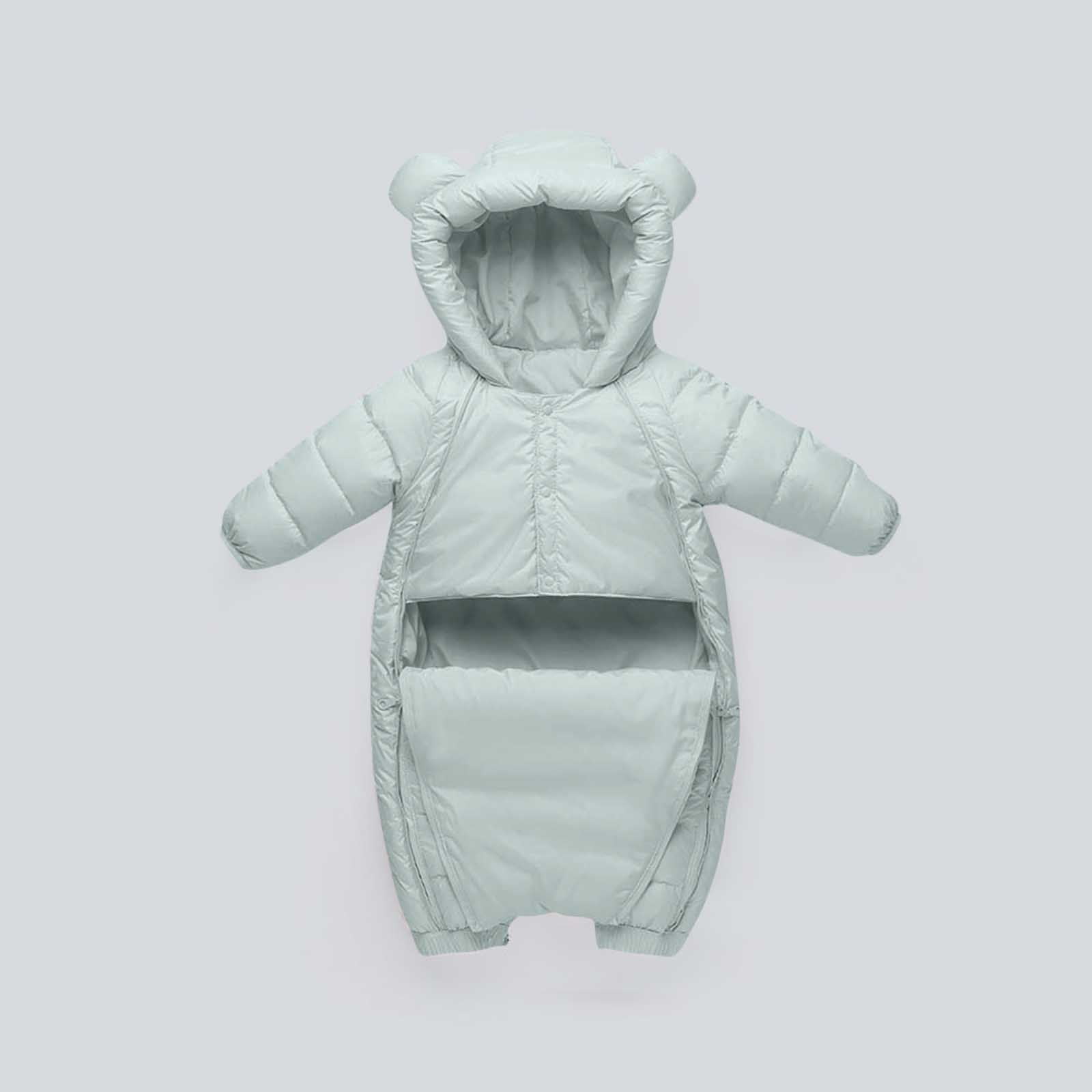 XuJwPNcy Baby Snowsuit Boys Girls Winter Clothes Infant Warm Jacket Newborn One Piece Coat with Hooded 3-24 Months
