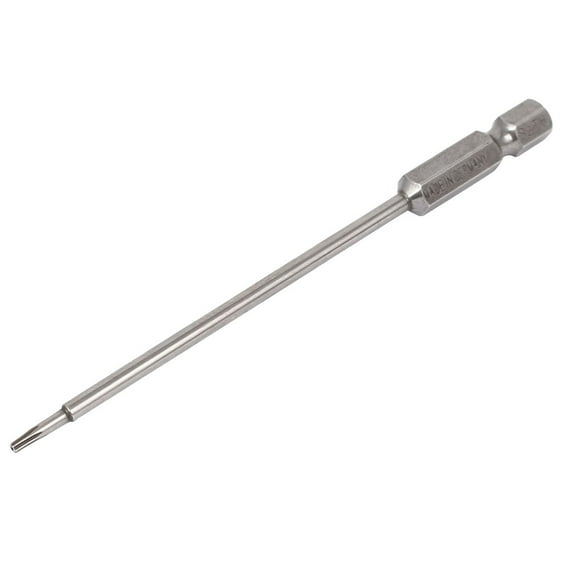 1/4" Hex Shank 100mm Long T6 Magnetic Torx Security Screwdriver Bit