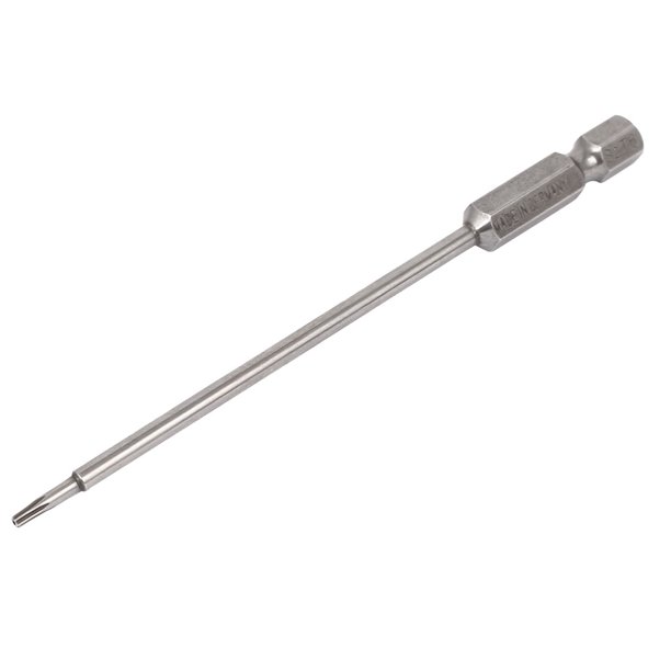 1/4" Hex Shank 100mm Long T6 Torx Security Screwdriver Bit