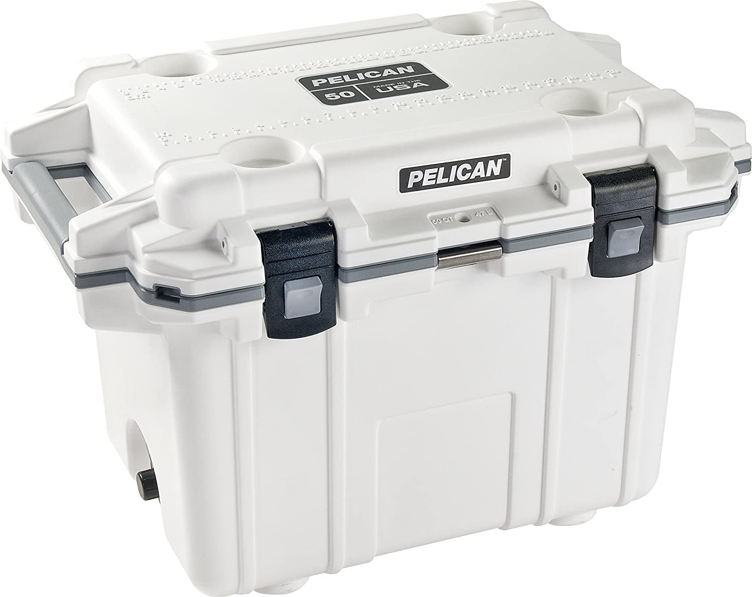 Pelican Elite 50 Quart Cooler White/Grey