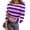 Purple, variant on Womens Tops 3/4 length sleeve Ribbed Striped Blouses Y2k Trendy Tunic Tops Casual Crew Neck Fall Spring Tops Brown XL