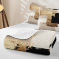 thumbnail image 4 of Homewish Gold Black Ombre Twin Quilt Set,Watercolor Oil Painting Twin Coverlet Set,2-Piece, 4 of 7